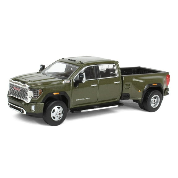 1/64 2022 GMC Sierra 3500 Denali Dually, Forest Metallic, Karson Diecast 51546-B