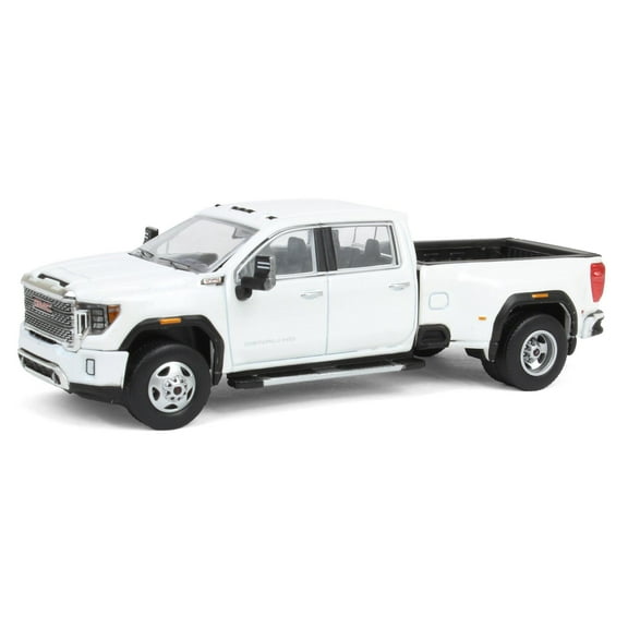 1/64 2022 GMC Sierra 3500 Denali Dually, White Frost, Karson Diecast 51544-B