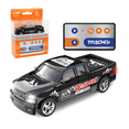 thumbnail interactive-video image 1 of 1:64 Black Remote Control Toy Cars for Kids 2.4Ghz Adjustable Speed Scale Alloy Pickup RC Trucks with Trailer and Car Lights, USB-C Recharging, Easy to Operate, Festive Gift for Children, Boys, Girls, 1 of 9