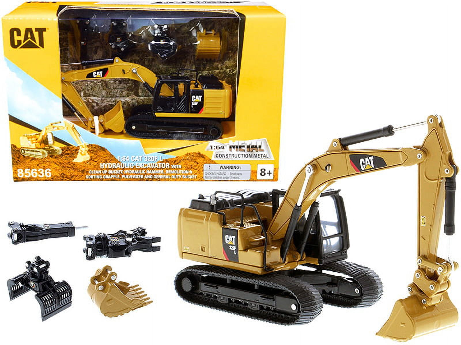 1/64 CAT Caterpillar 320F L Hydraulic Tracked Excavator with 1/64 CAT Caterpillar 320F L Hydraulic Tracked Excavator with