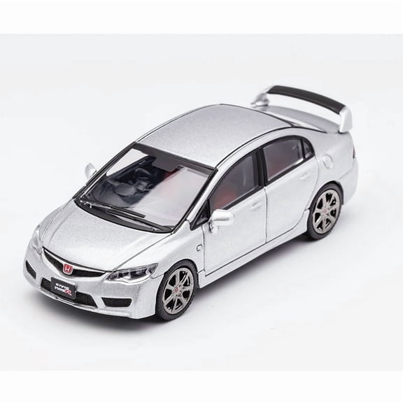 1/64 Civic Type R FD2 Model Sports Car Vintage Cars JDM Vehicle Diecast Car Collection Toy Station Vehicle