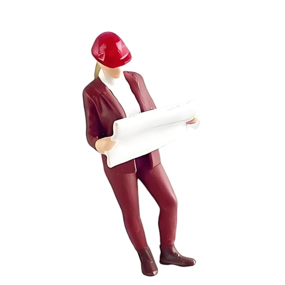 1:64 Construction Building Site Worker Miniature Model For Dollhouses Railway Train Collectors And Teachers Educational