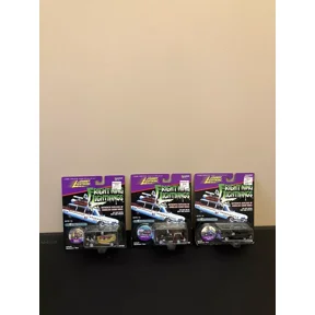 1/64 DIECAST JOHNNY LIGHTNING FRIGHTNING LIGHTNINGS GHOSTBUSTERS ( Lot Of 3 )