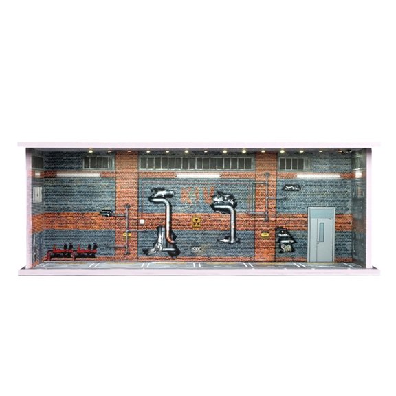 1/64 Diecast Car Display Case | Toys Car Storage Organizer | Clear Acrylic Display Case for Collectible Miniature Cars with Led Garage Lighting 1 Pack