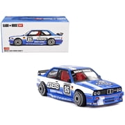 1/64 Diecast Model Car BMW M3 "Kaido Touring Champ V1" #25 Blue with White Stripes Designed by Jun Imai "Kaido House" Special by Mini GT