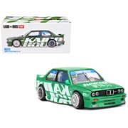 1/64 Diecast Model Car BMW M3 "Kaido Works V2" Green Metallic with Graphics Designed by Jun Imai "Kaido House" Special by Mini GT