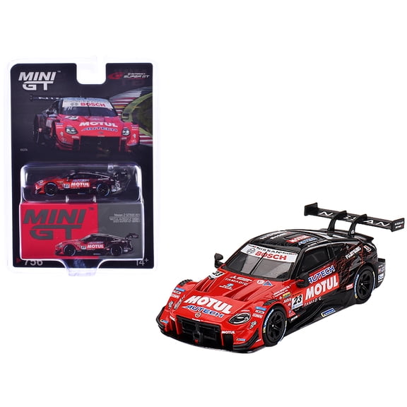 1/64 Diecast Model Car Nissan Z GT500 #23 Tsugio Matsuda - Ronnie Quintarelli "NISMO" "Super GT Series" (2023) Limited Edition by Mini GT