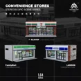 thumbnail image 1 of 1/64 Diorama Building Model LED Lighting Street Convenience Store Scene Model, 1 of 1