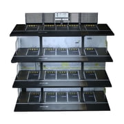 1/64 Diorama Die-cast Car Garage Model, Car Display Case with LED Light, Parking Lot Scene Display Case,City 3/4-layer Parking Lot Scene Display Model Gift