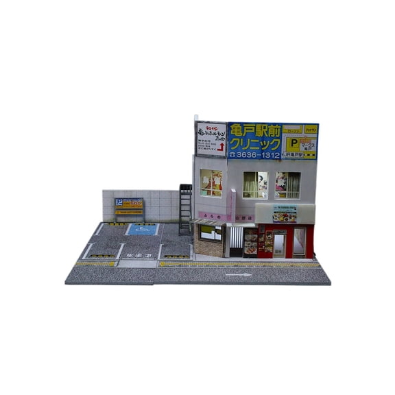 1:64 Diorama Garage Model LED Parking Lot Scene Display Model, Display Case For Diecast Model Car, Garage Showcase, Showroom Scene Display Model