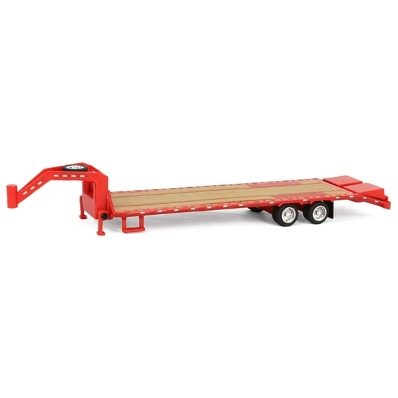 1/64 Gooseneck Trailer, Red with Red & White Conspicuity Stripes, Hobby 30467