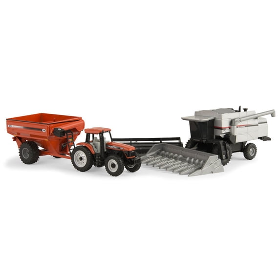 1/64 Harvesting Set Gleaner C62 Combine AGCO DT200 J&M 875 Grain Cart ERT16299