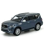 164 Infiniti QX80 Blue Diecast Model Car Collection Gift Children Toy Series