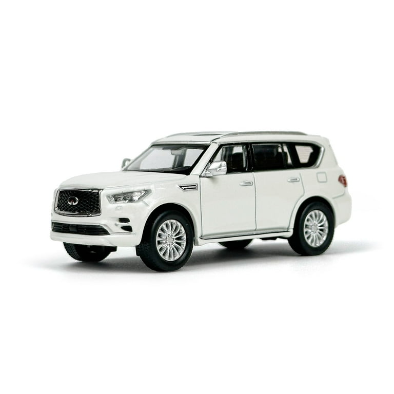 1:64 Infiniti QX80 White Diecast Model Car Collection Gift