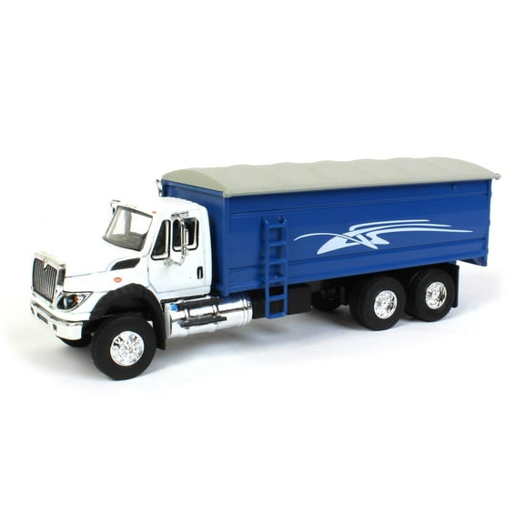 1/64 International Workstar Grain Truck With Blue Dumping Bed, Greenlight Exclusive Production 51370-A