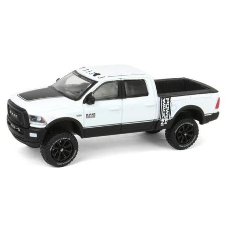 1/64 Lifted 2017 Ram 2500 Power Wagon Pickup Truck White Exclusive 51582-A