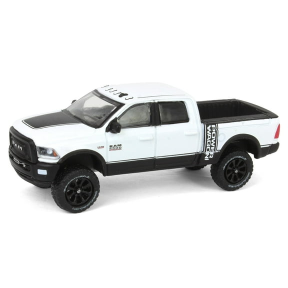 1/64 Lifted 2017 Ram 2500 Power Wagon Pickup Truck White Exclusive 51582-A