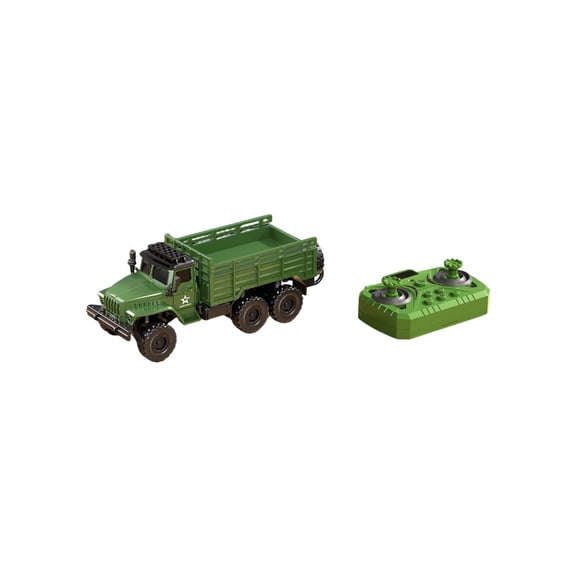 1/64 Mini RC Military Truck 2.4G Alloy 4WD APP Dual Control Green