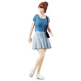 thumbnail image 1 of 1/64 Miniature Figure Blue Skirt Girl for Doll House Decoration Fariy Garden, 1 of 8