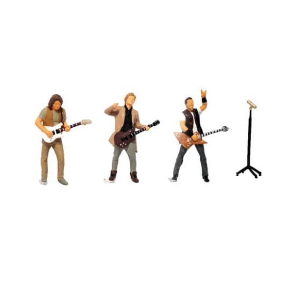 1/64 Miniature Rock Music Figures Resin Guitar Rack drum Band Percussion Diorama