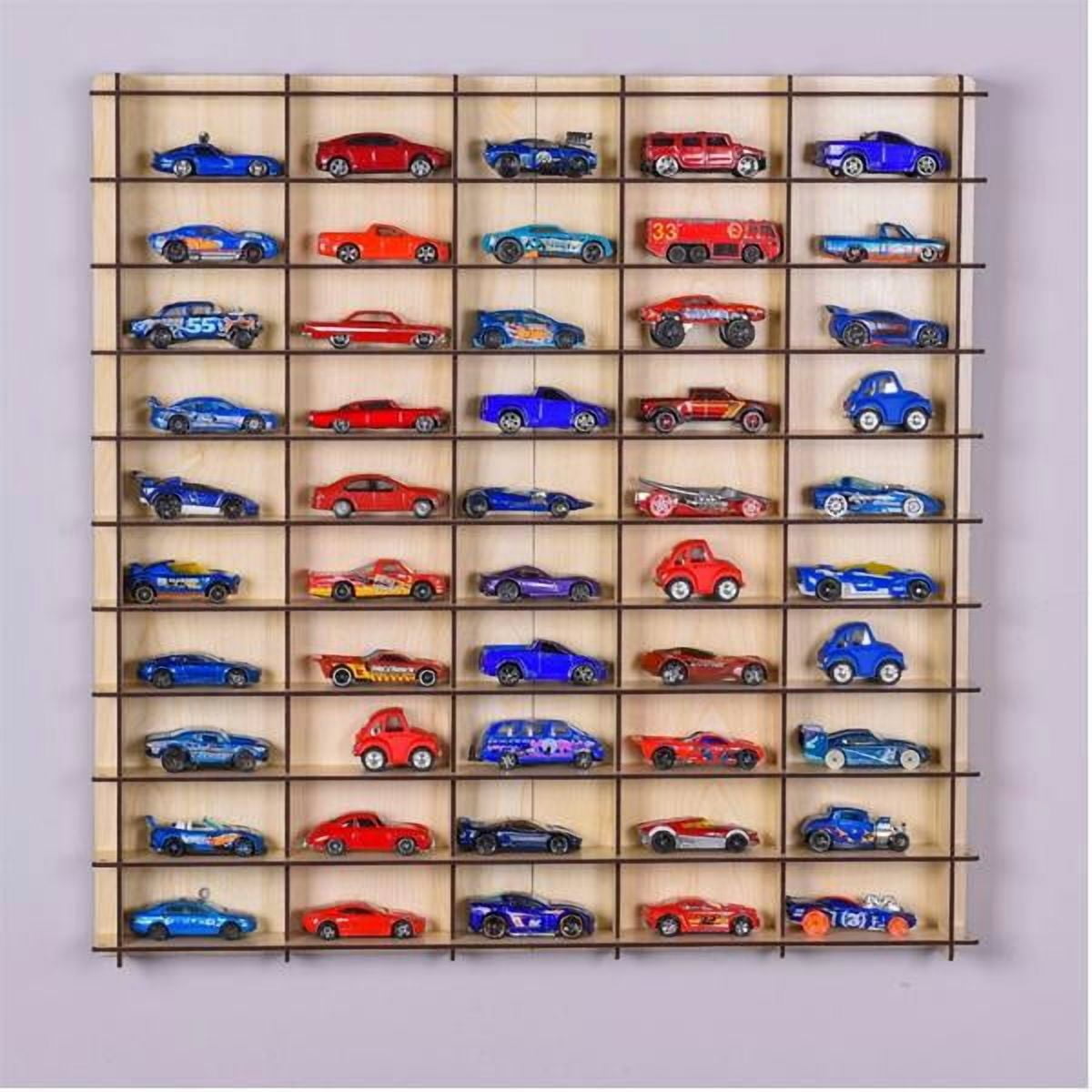 1:64 Multicolor Toy Car Wall Shelf, Matchbox Compatible Display Case ...