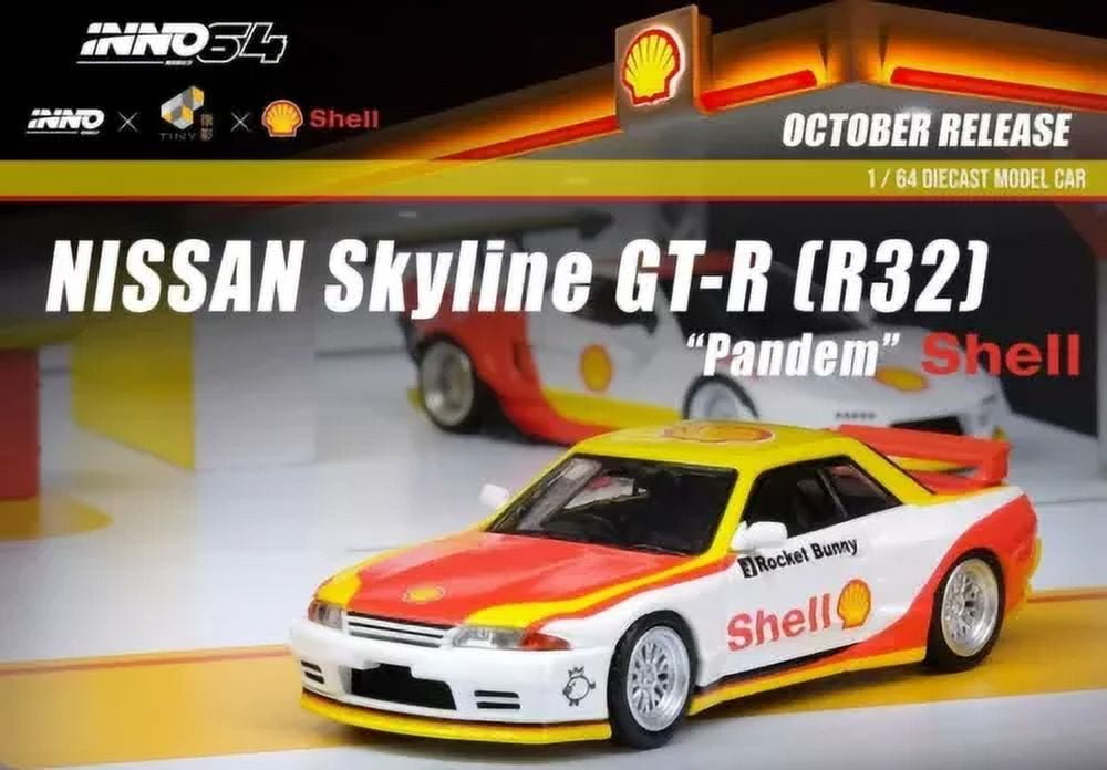 1:64 Nissan Skyline GT-R (R32) Pandem -- Shell -- INNO64 - Walmart.com