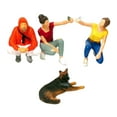 thumbnail image 1 of 1:64 People Figurines Model, DIY Model Tiny People Diorama Figurines Table Decoration Miniature Selfie Doll , Red Red, 1 of 8