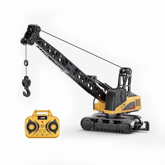 1/64 RC Crane Truck for Kids, Mini Construction Vehicle Toys with Sound & Hook for Adults Birthday Gifts