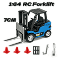 thumbnail image 1 of 1/64 Remote Control Forklift, 2.4G Alloy Mini RC Forklift Truck with Cargo Hook Controller Forks Pallet, 10Km/H RC Construction Vehicle Indoor Outdoor Toy Gift for Adults,Kids, 1 of 7