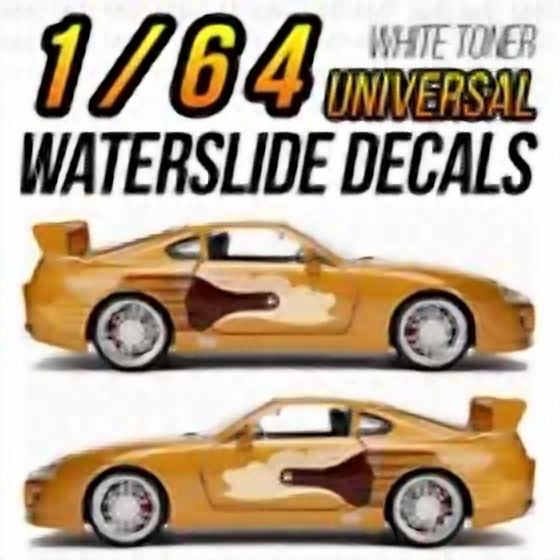 1/64 SLAP JACK SUPRA Custom White Toner Universal WaterSlide Decal for Hot