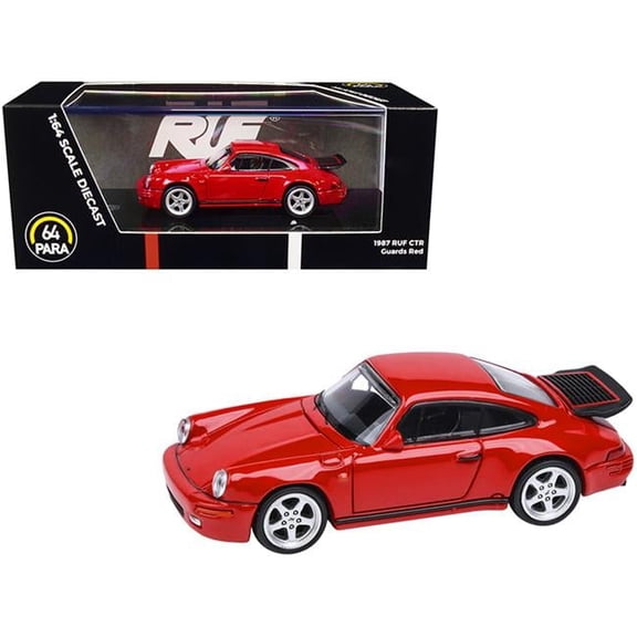 1-64 Scale 1987 RUF CTR Guards Diecast Model Car, Red