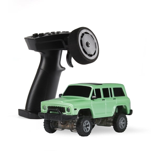 1/64 Scale 2.4G Full Proportional RC Mini Climbing Car 4WD Electric Off Road Remote Control Vehicle With Metal Drive Shaft Linked Lights For Adults Hobbyists- RTR