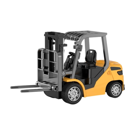 1:64 Scale Alloy Forklift With Bluetooth Remote Control And Detachable Hook For Realistic Play
