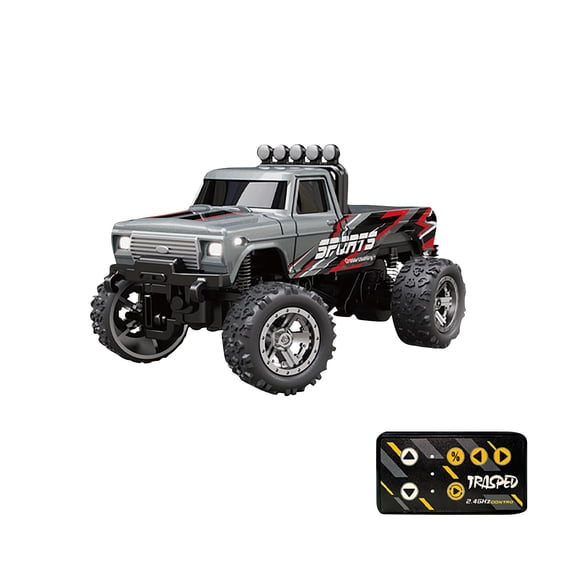 1/64 Scale Alloy RC Monster Truck 2.4GHz Remote Control Off-Road Semi Crawler Vehicle High Speed Stunt Race Car Simulation Model Hobby Collector Gift