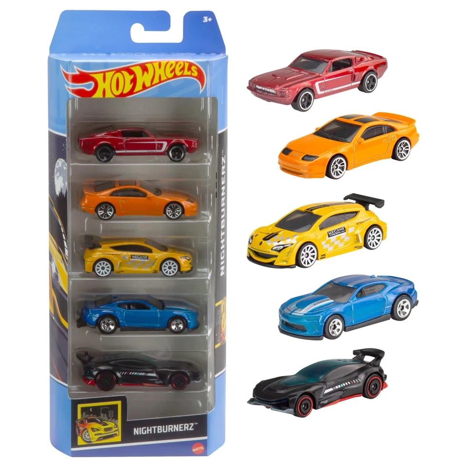 1:64 Scale Die-Cast Toy Cars 5-Pack, Set of 5 Toy Race Cars, Hot Rods, A amyag-84 (53)