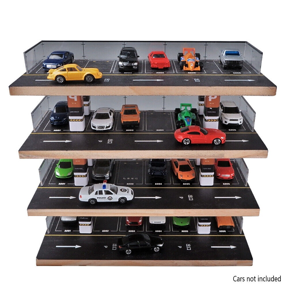 その他 1/64 mini car parking lot diorama 1:64 Scale Diorama Parking Lot Scene Model Display Car
