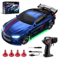 thumbnail image 1 of 1/64 Scale Drift RC Car, 2.4Ghz Desktop Mini Racing Drift Remote Contrl Car Model, Adjustable Sports Vehicle Hobby Gift for Adults,D, 1 of 3