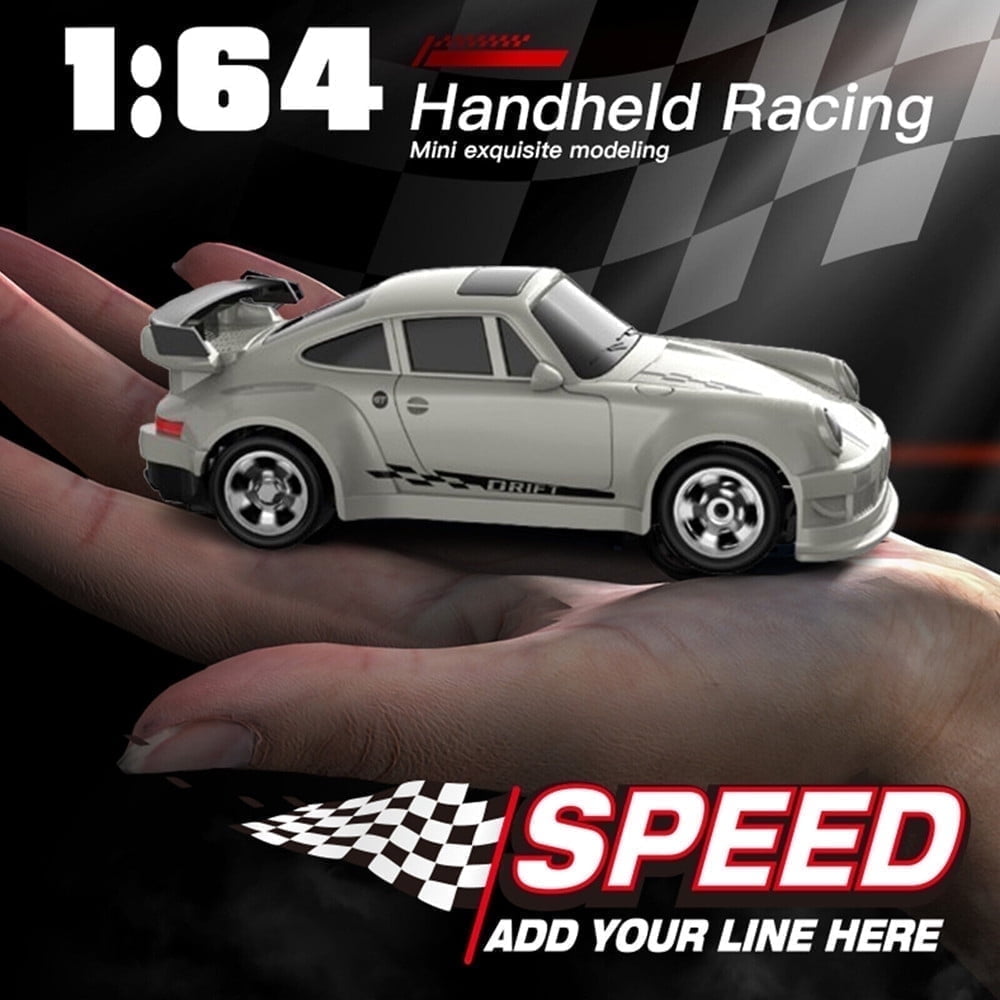 1/64 Scale RC Car Drift Remote Control Racing Sports White