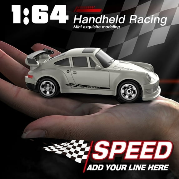 1/64 Scale RC Car Drift Remote Control Racing Sports White