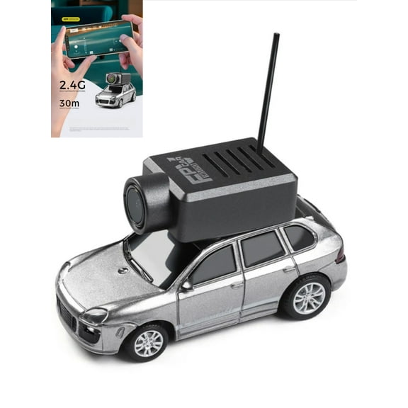 1:64 Scale FPV RC Car with HD Camera | WiFi Real-Time Video Transmission | 3 Speed Modes | All-Terrain Mini Remote Control Vehicle for Indoor Racing, Exploration & Creative Play