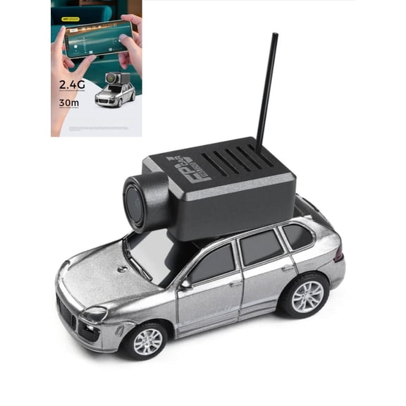 1:64 Scale FPV RC Car with HD Camera | WiFi Real-Time Video Transmission | 3 Speed Modes | All-Terrain Mini Remote Control Vehicle for Indoor Racing, Exploration & Creative Play