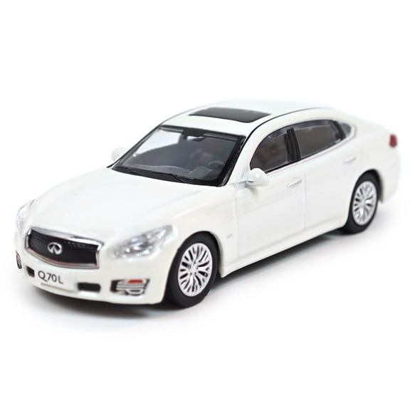 1/64 Scale Infiniti Q70L White Alloy Diecast Model Car Toy for Collection