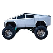 1/64 Scale Mini RC Car 2.4G Remote Control Racing Vehicle Alloy Body Desktop Off Road RC Truck With LED Lights Adjustable Speed Modes Portable Driving Model For Adults Hobbyists