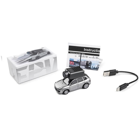 1:64 Scale Mini RC Drift Car with FPV Camera, LED Lights, APP Control, Adjustable Speed, Silver