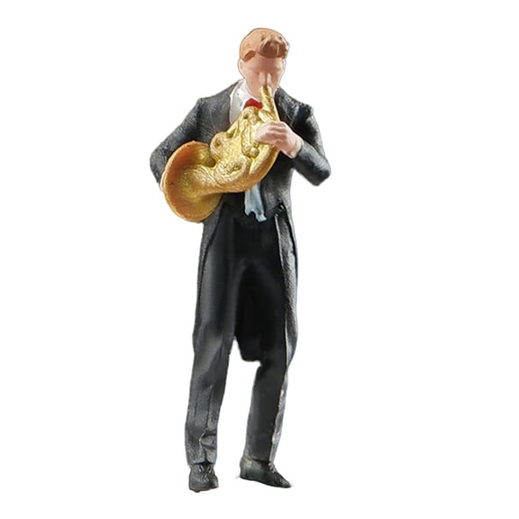 1/64 Scale Miniature Resin Violin Figures Colorful Musicians for Home Display Collection and Scene Photography
