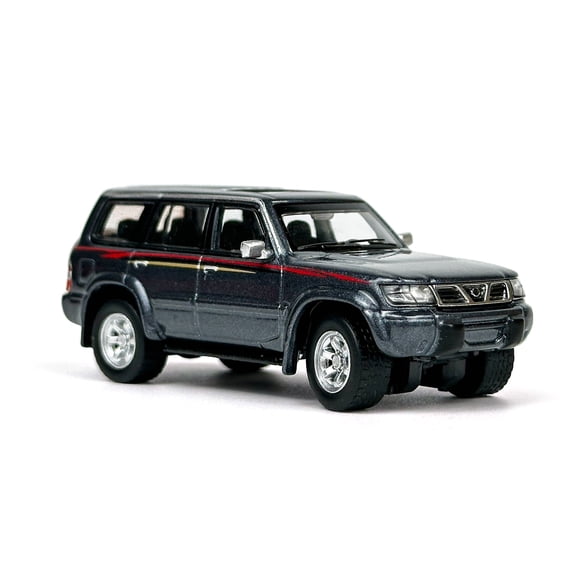 Paudi 1:64 Nissan Patrol Y61 Grey Diecast Model Car Collectible Toy
