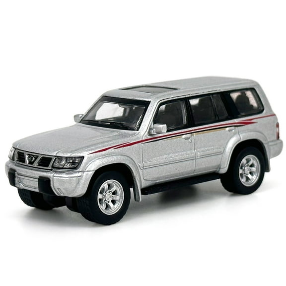 1:64 Scale Paudi Nissan Patrol Silvery Diecast Model Car Miniature Toy Car Vehicle