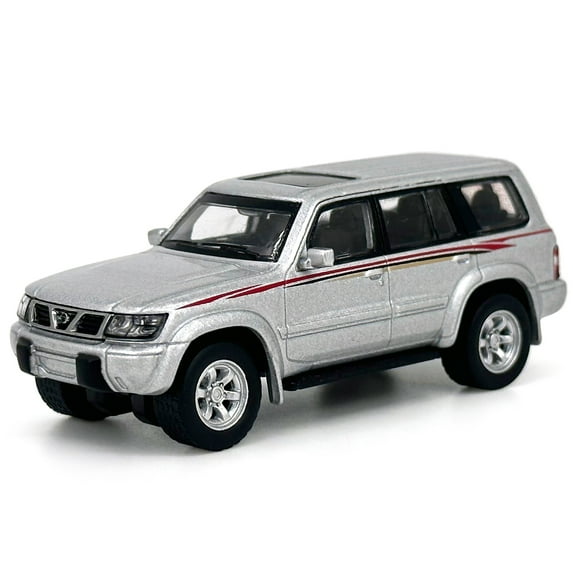 1:64 Scale Paudi Nissan Patrol Silvery Diecast Model Car Miniature Toy Car Vehicle