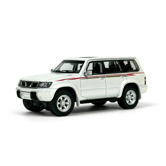 1:64 Scale Paudi Nissan Patrol White Diecast Model Car Miniature Toy Car Vehicle