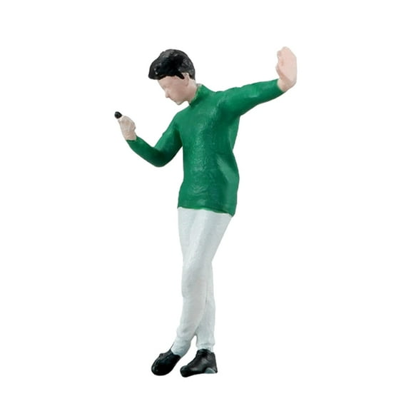 1/64 Scale People Figures Trains Architectural Resin People Figures Crafts Hand Painted Mini People Figurines for Micro Landscapes Decor